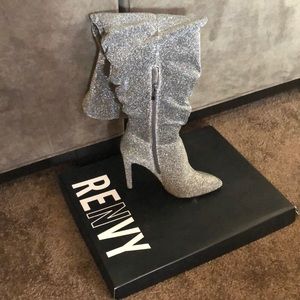 RENVY KNEE HIGH BOOTS! GLITZY!